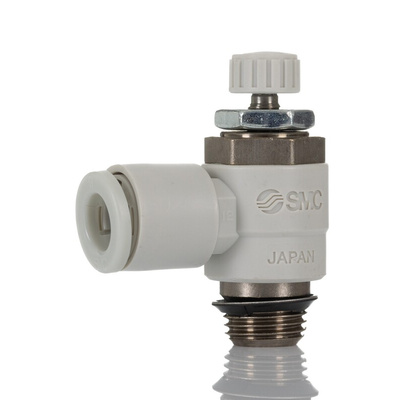 SMC AS Series Threaded Flow Regulator x 6mm Tube Outlet Port