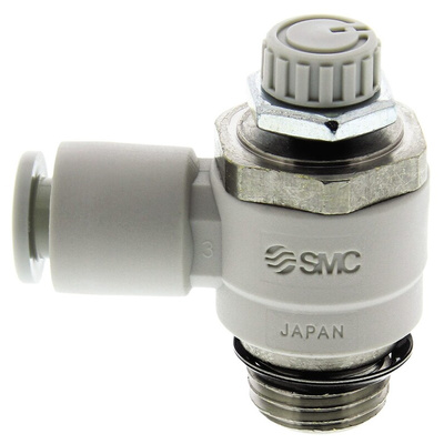 SMC AS Series Threaded Flow Regulator x 6mm Tube Outlet Port