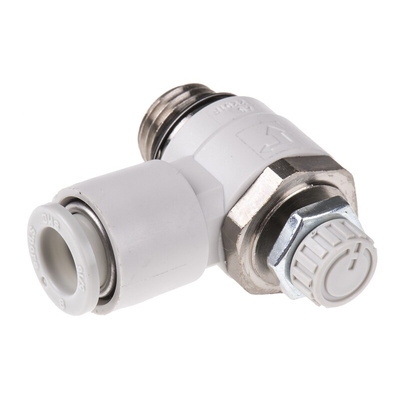 SMC AS Series Threaded Flow Regulator x 8mm Tube Outlet Port