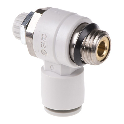 SMC AS Series Threaded Flow Regulator x 8mm Tube Outlet Port