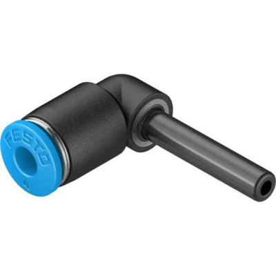 Festo QS Series Elbow Tube-toTube Adaptor, Push In 4 mm to Push In 4 mm, Tube-to-Tube Connection Style, 130745