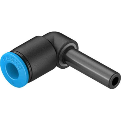 Festo QS Series Elbow Tube-toTube Adaptor, Push In 6 mm to Push In 6 mm, Tube-to-Tube Connection Style, 130746