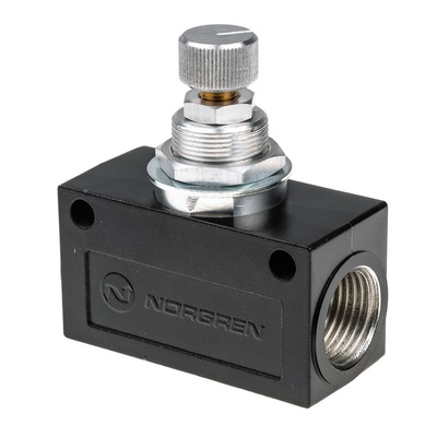 Norgren T1000 Series Threaded Flow Regulator, G 1/2 Female Inlet Port x G 1/2 Female Outlet Port