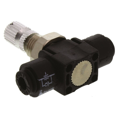 Legris 7776 Series Tube Flow Regulator, 4mm Tube Inlet Port x 4mm Tube Outlet Port