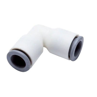 Legris 6302 Series Elbow Tube-toTube Adaptor, Push In 4 mm to Push In 6 mm, Tube-to-Tube Connection Style