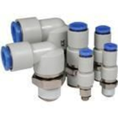 Rotary fitting male connector 6mm to M5