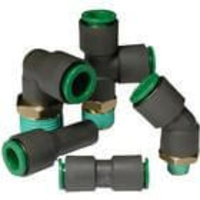 Flame resistant fitting plug-in reducer 6mm to 10mm