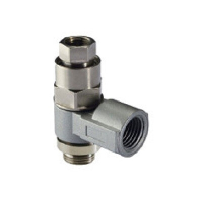 Norgren PNEUFIT 10 Series Straight Threaded Adaptor, G 1/2 Male to G 1/2 Female, Threaded-to-Tube Connection Style