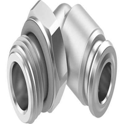 Festo NPQR Series Push-in Fitting, G 1/4 Male to Push In 6 mm, Threaded-to-Tube Connection Style, NPQR-L-G14