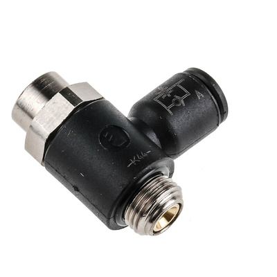 Legris 7010 Series Threaded Flow Regulator, G 1/8 Male Inlet Port x 6mm Tube Outlet Port