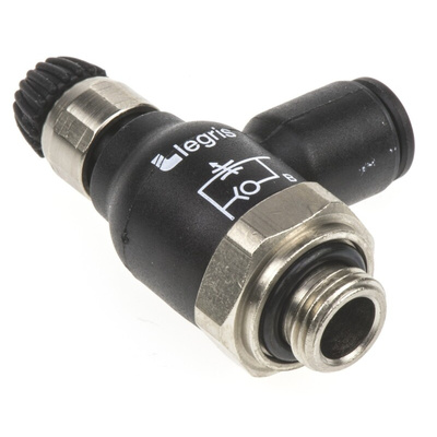 Legris 7061 Series Tube Flow Regulator, 6mm Tube Inlet Port