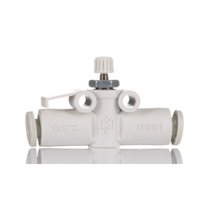 SMC AS Series Tube Flow Controller, 4mm Tube Inlet Port x 4mm Tube Outlet Port