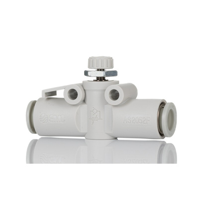 SMC AS Series Tube Flow Controller, 8mm Tube Inlet Port x 8mm Tube Outlet Port