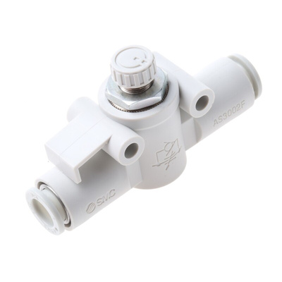 SMC AS Series Tube Flow Controller, 8mm Tube Inlet Port x 8mm Tube Outlet Port
