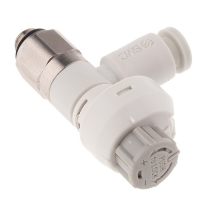 SMC AS Series Threaded Speed Controller, M5 x 0.8 Male Inlet Port x 4mm Tube Outlet Port
