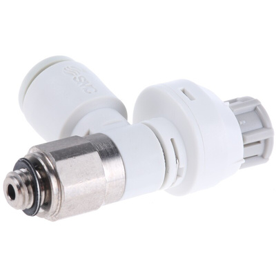 SMC AS Series Threaded Speed Controller, M5 x 0.8 Male Inlet Port x 6mm Tube Outlet Port