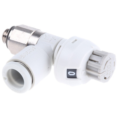 SMC AS Series Threaded Speed Controller, M5 x 0.8 Male Inlet Port x 6mm Tube Outlet Port