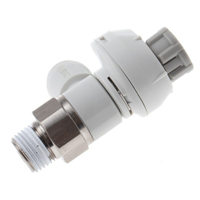 SMC AS Series Threaded Speed Controller, R 1/8 Male Inlet Port x 6mm Tube Outlet Port