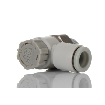 SMC AS Series Threaded Flow Controller, R 1/8 Male Inlet Port x 6mm Tube Outlet Port