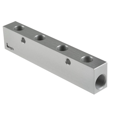 Legris3311 4 Outlet Manifold, G 3/8 G 1/4