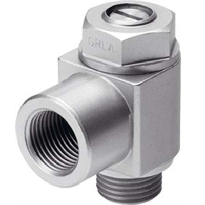 Festo GRLA Series Exhaust Valve, 1/4 in Female Inlet Port x 1/4 in Male Outlet Port, 151172
