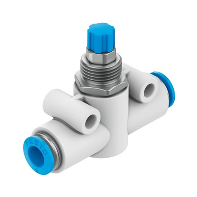 Festo GR Series Tube Flow Valve, 6mm Tube Inlet Port x 6mm Tube Outlet Port, 193969