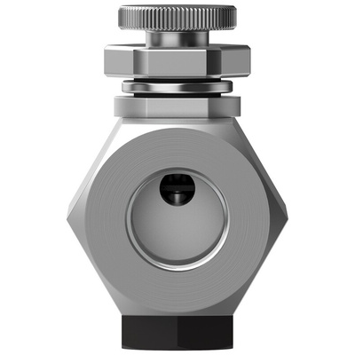 Festo GR Series Threaded Flow Valve, G 1/4 Inlet Port x G 1/4 Outlet Port, 2101