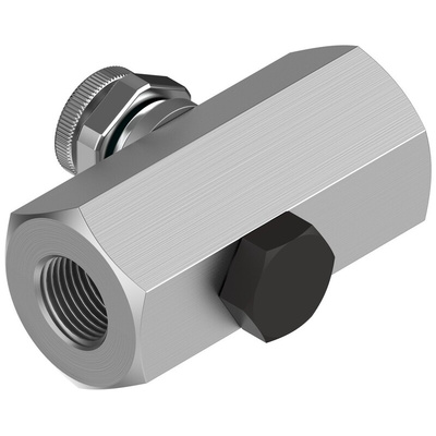 Festo GR Series Threaded Flow Valve, G 1/4 Inlet Port x G 1/4 Outlet Port, 2101