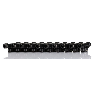 RS PRO 3 Outlet Manifold Push In 10 mm Push In 8 mm