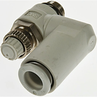 SMC AS Series Threaded Flow Regulator x 8mm Tube Outlet Port