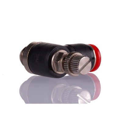 Norgren Pneufit C Series Threaded In-line Regulator, Push In 6mm Tube Inlet Port x Push In 6mm Tube Outlet Port