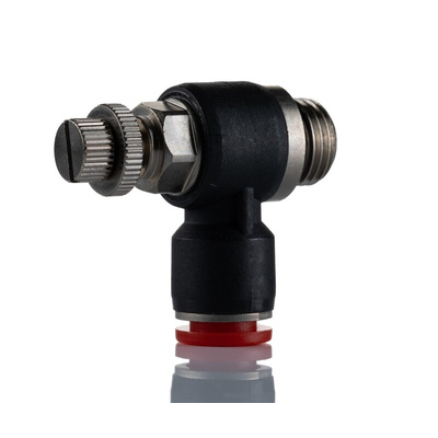 Norgren Pneufit C Series Threaded In-line Regulator, Push In 8mm Tube Inlet Port x Push In 8mm Tube Outlet Port