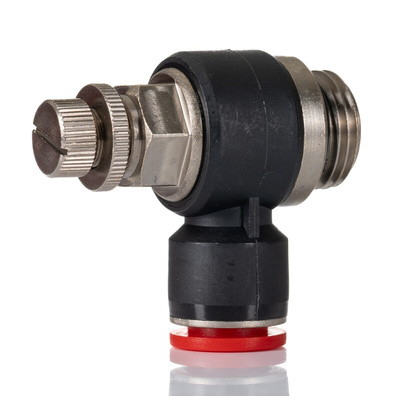 Norgren Pneufit C Series Threaded In-line Regulator, G 1/2 Inlet Port, Push In 12mm Tube Inlet Port x Push In 12mm Tube
