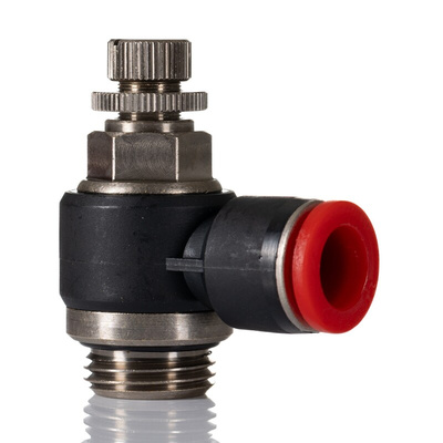 Norgren Pneufit C Series Threaded In-line Regulator, G 1/2 Inlet Port, Push In 12mm Tube Inlet Port x Push In 12mm Tube