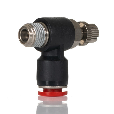 Norgren Pneutic C Series Threaded Flow Controller, 6mm Tube Inlet Port x R 1/8 Outlet Port x 6mm Tube Outlet Port, C0TA0