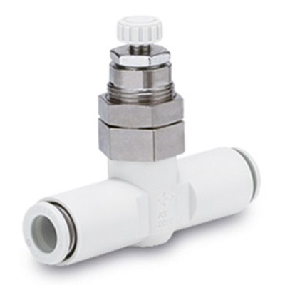SMC AS100 Series Threaded Speed Controller, M5 Inlet Port x 4mm Tube Outlet Port