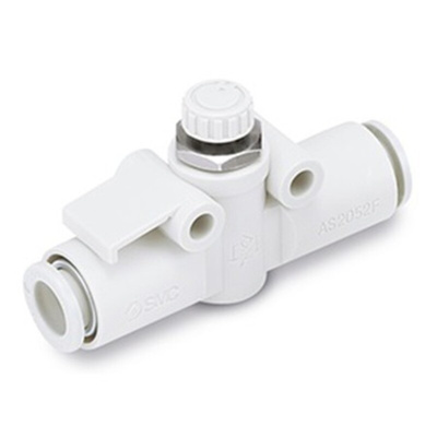 SMC AS100 Series Threaded Speed Controller, M5 Inlet Port x 4mm Tube Outlet Port