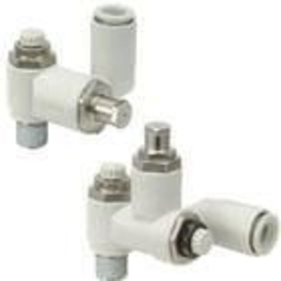 Air saving valve flow control valve 10mm to R1/2 with thread seal