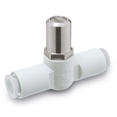 SMC AS1001F Series Tube Flow Controller, 3.2mm Tube Inlet Port x 6mm Tube Outlet Port