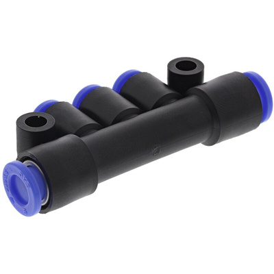 SMCKM 3 Outlet Manifold Push In 6 mm Push In 4 mm