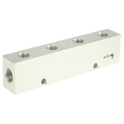 Legris3313 8 Outlet Manifold, G 1/4 G 1/8