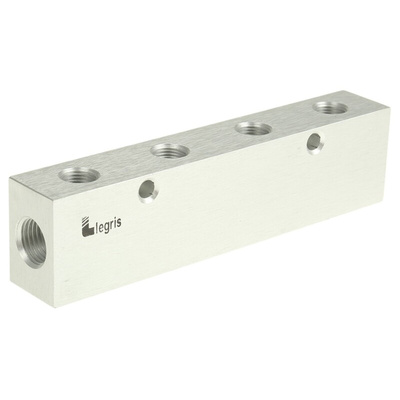 Legris3313 8 Outlet Manifold, G 1/4 G 1/8