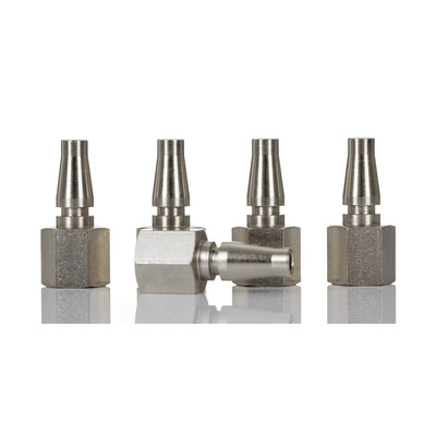 RS PRO Brass Female Pneumatic Quick Connect Coupling, G 1/4 Female Threaded