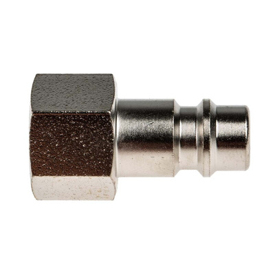 RS PRO Steel Male Pneumatic Quick Connect Coupling, G 1/4 Female Threaded