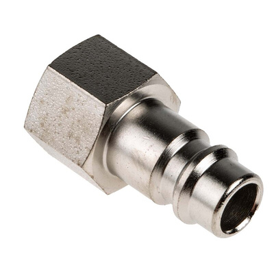 RS PRO Steel Male Pneumatic Quick Connect Coupling, G 1/4 Female Threaded