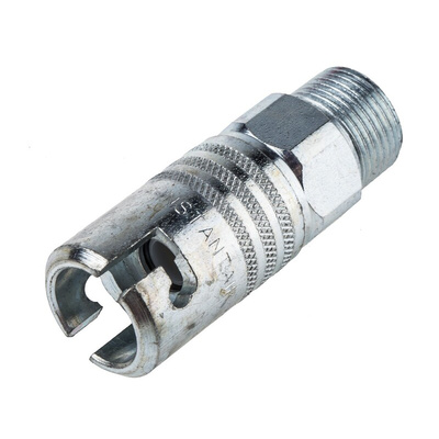 RS PRO Steel Male Pneumatic Quick Connect Coupling, G 3/8 Male Threaded