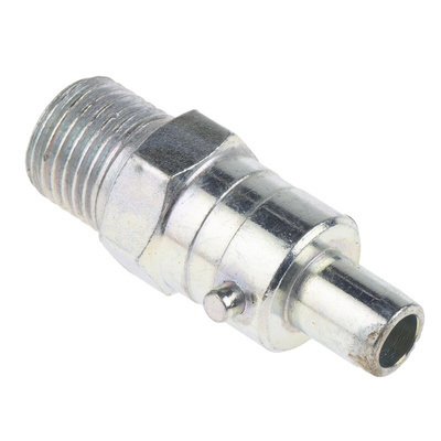 RS PRO Steel Male Pneumatic Quick Connect Coupling, G 1/4 Male Threaded
