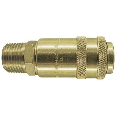 PCL Steel Male Pneumatic Quick Connect Coupling, R 3/8 Male Threaded