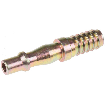PCL Steel Male Pneumatic Quick Connect Coupling, 9.5mm Hose Barb