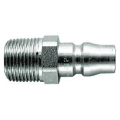 CEJN Steel Male Pneumatic Quick Connect Coupling, R 1/4 Male Threaded